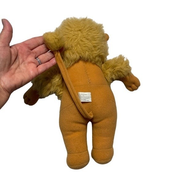 Cowardly Lion Wizard of Oz Vintage Plush Stuffed Animal Courage - Picture 5 of 8